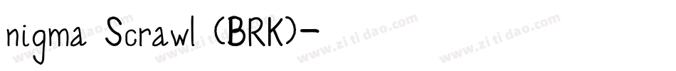 nigma Scrawl (BRK)字体转换